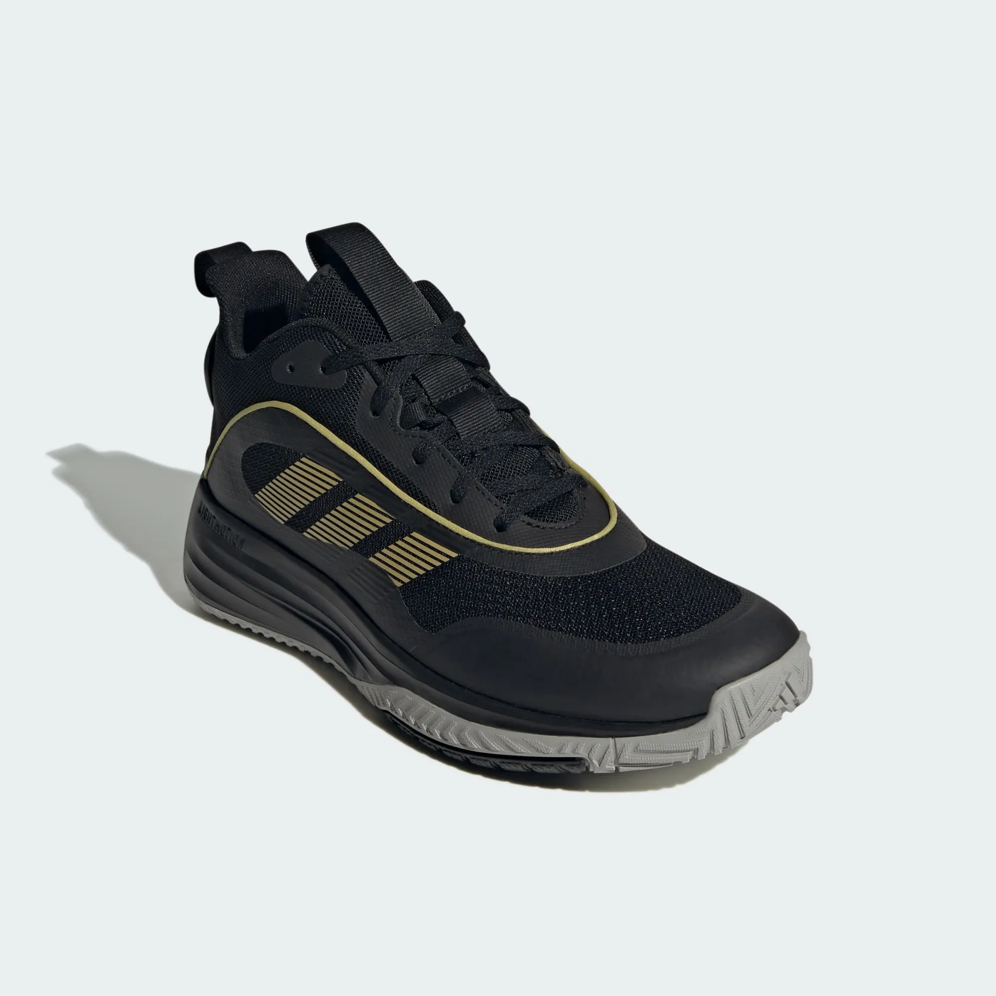 ADIDAS MEN'S OWN THE GAME 3 BLACK/GOLD BASKETBALL SHOES