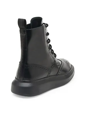 Alexander McQueen Brogue Wingtip Platform Boots