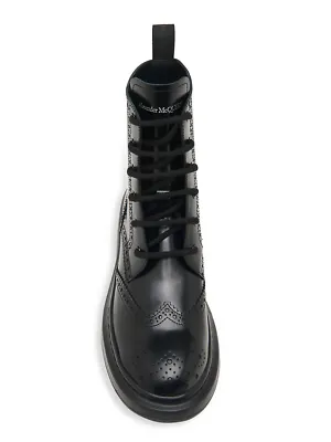Alexander McQueen Brogue Wingtip Platform Boots