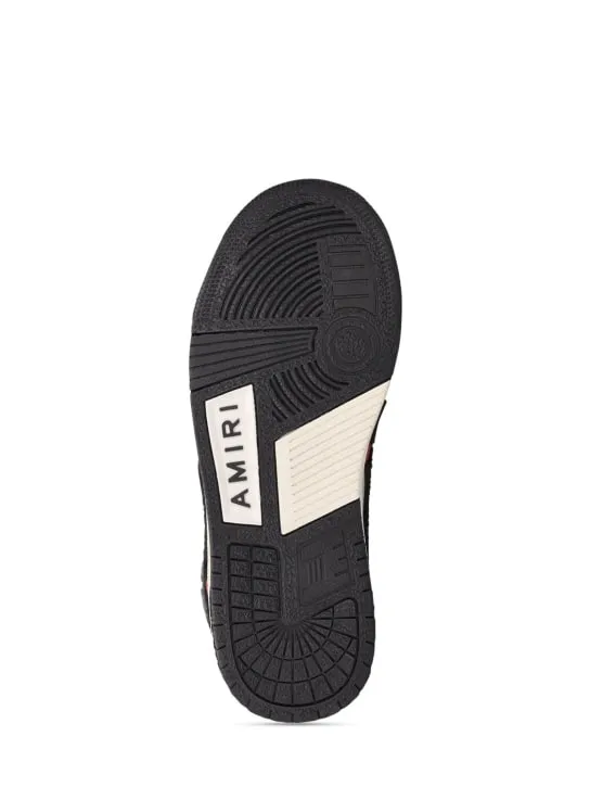 Amiri   Leather lace-up high top sneakers 
