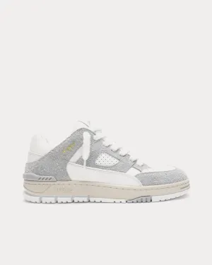 Area Lo Fluffy White / Grey Low Top Sneakers