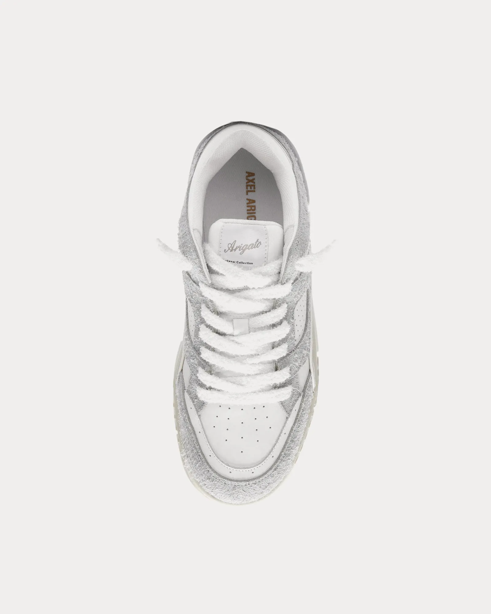 Area Lo Fluffy White / Grey Low Top Sneakers