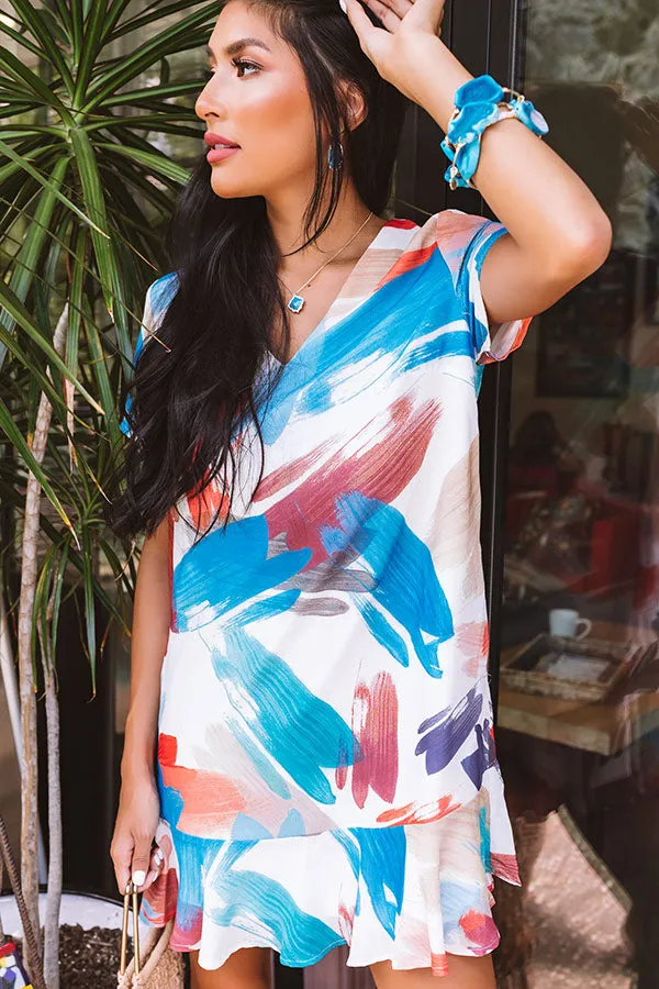 Beyond Reason Shift Dress In Tangerine