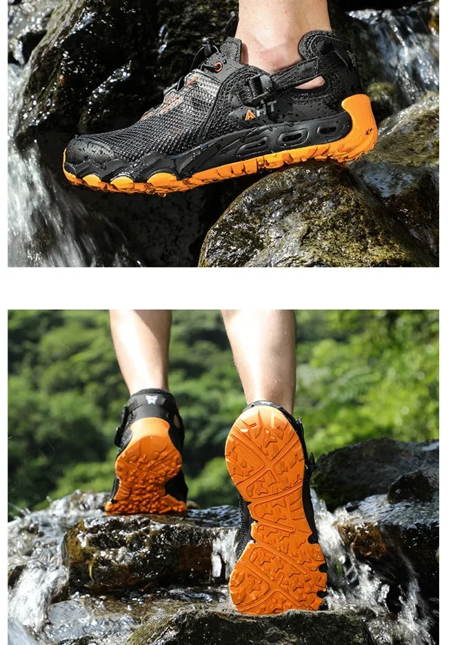 Black Hiking River Shoes - Men's