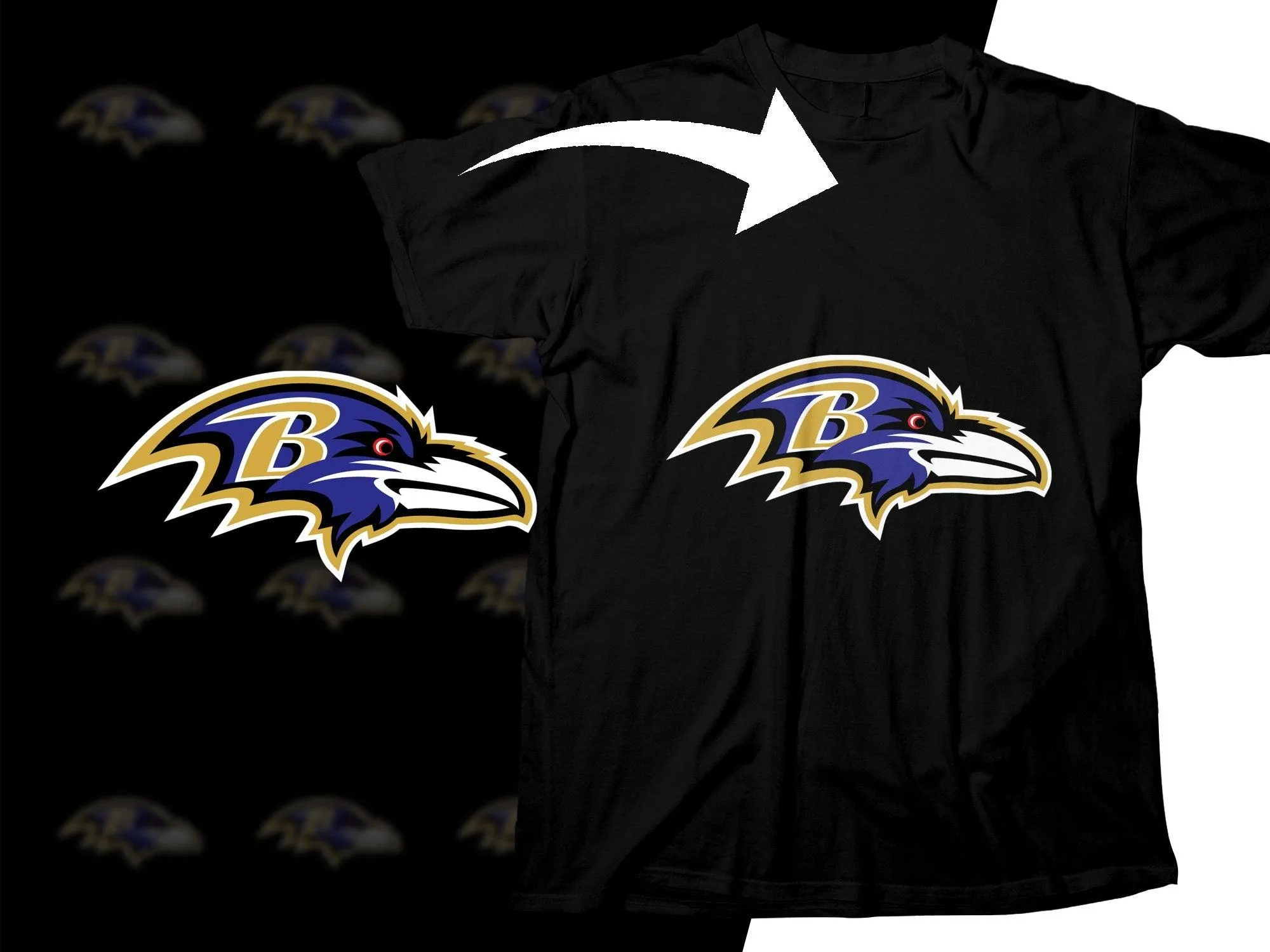 Bold and Fierce Raven Logo Graphic Printed PNG Digital Download