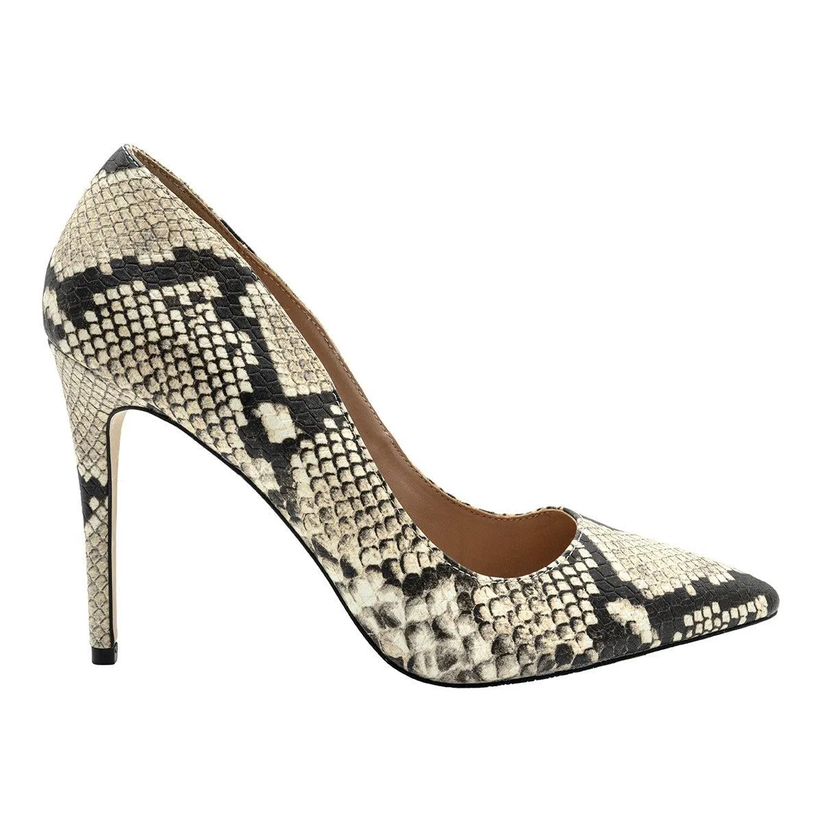Call It Spring Snakeskin Pump High-Heel Shoes Snakeskin Embossed Leather Multicolour Colour For Women