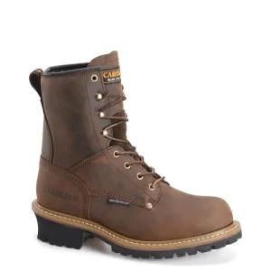 Carolina Men's Elm Brown Waterproof Steel Toe Logger Boots CA9821