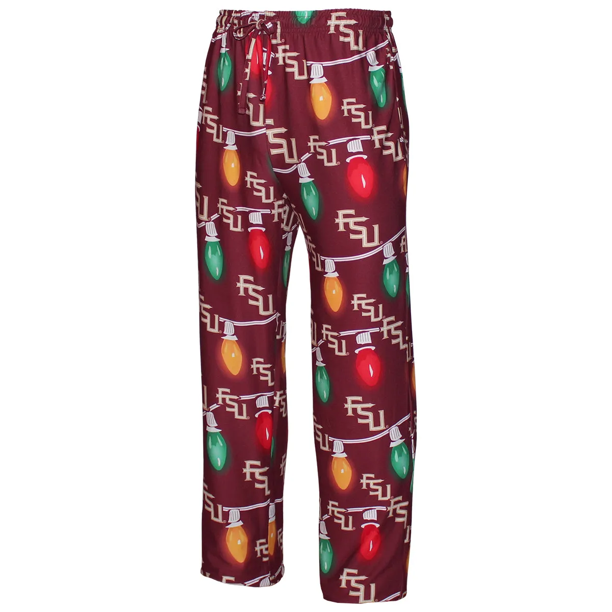 Concept Sports Men's Stacked FSU Stringed Light Design 2024 Holiday Sleep Set - Garnet