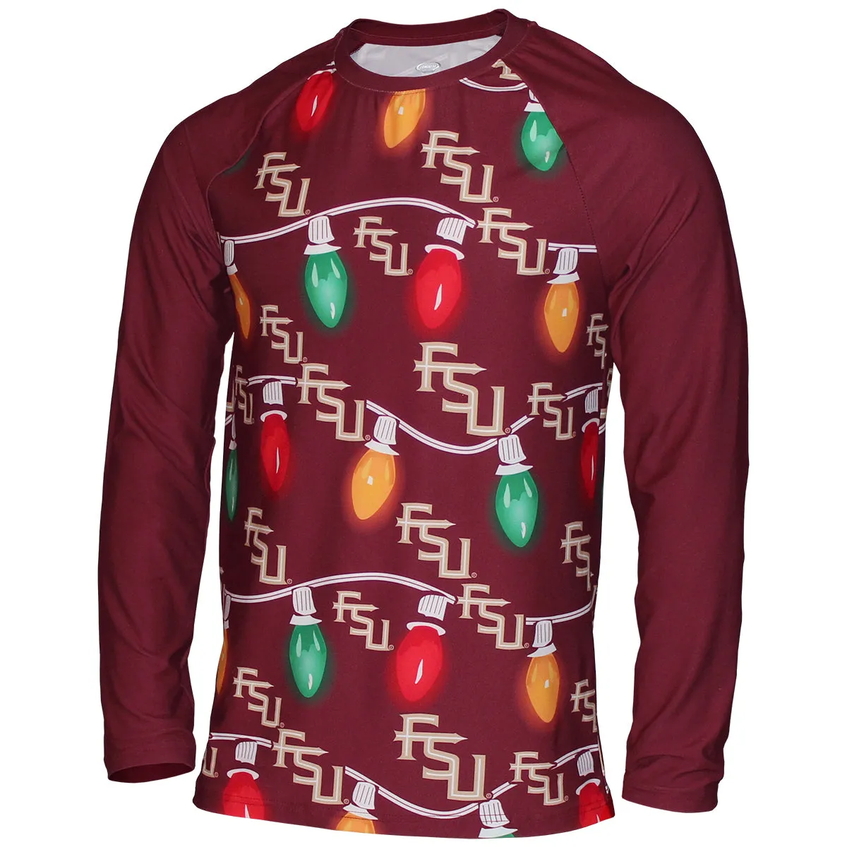 Concept Sports Men's Stacked FSU Stringed Light Design 2024 Holiday Sleep Set - Garnet