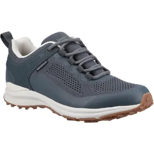 Cotswold Compton Grey Recycled Plastic Synthetic PU Female Lace Ladies Shoes