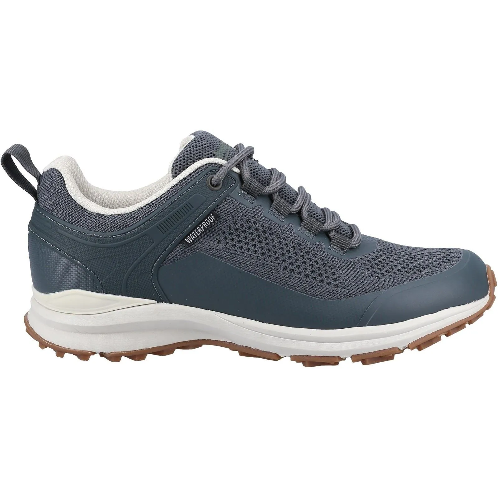 Cotswold Compton Grey Recycled Plastic Synthetic PU Female Lace Ladies Shoes