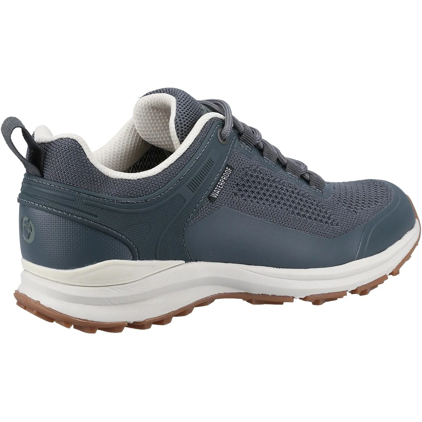 Cotswold Compton Grey Recycled Plastic Synthetic PU Female Lace Ladies Shoes