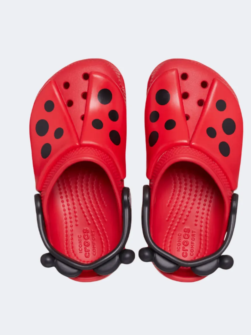 Crocs Classic Iam Ladybug Clog Kids Lifestyle Slippers Red/Black