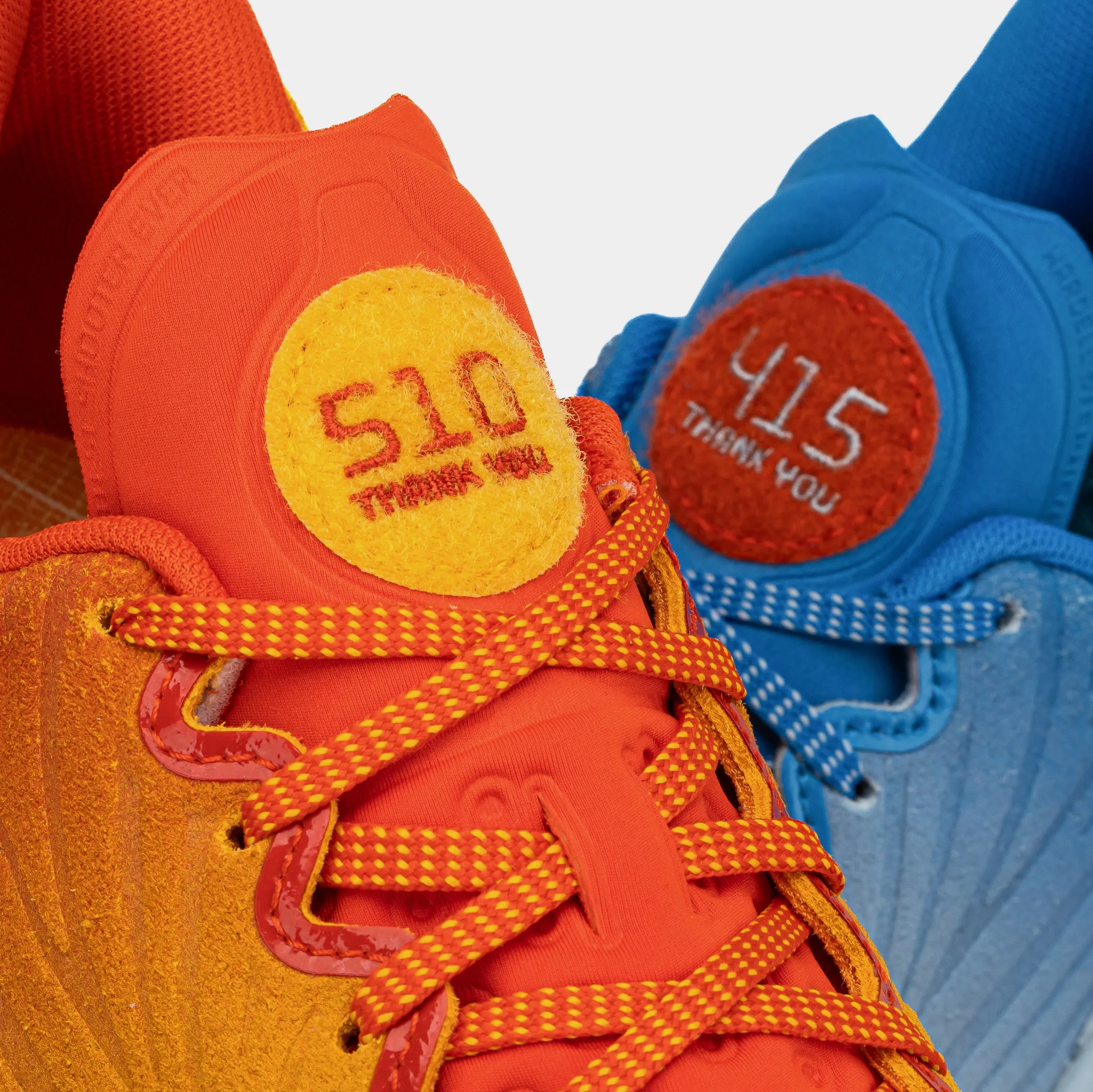 Curry 12 What The Bay Grade School Basketball Shoes (Blue/Navy/Gum)