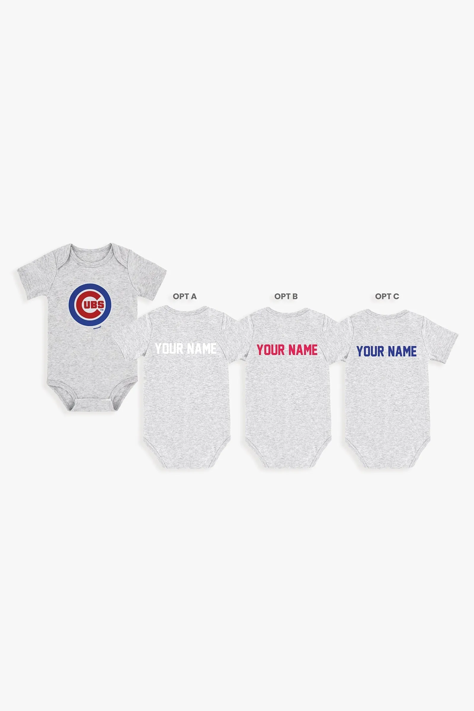 Customizable MLB Baby Onesie Bodysuit in Grey (18-24 Months)