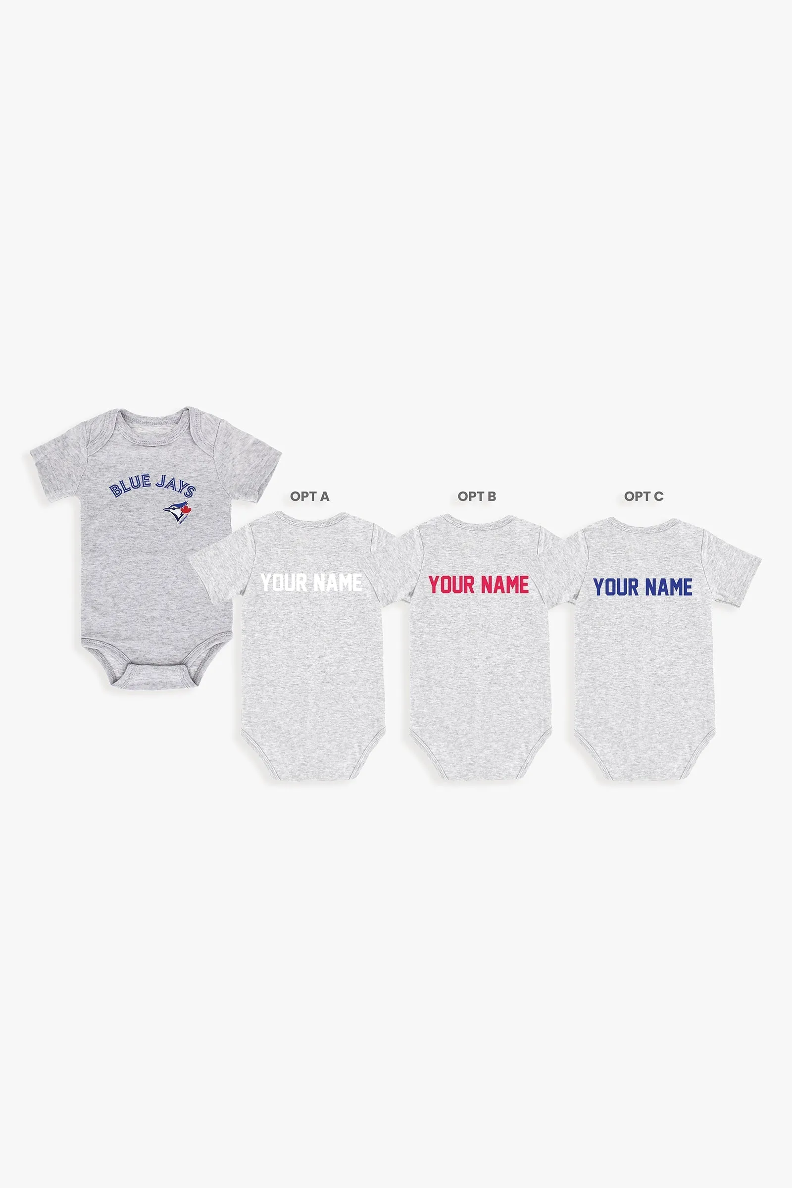 Customizable MLB Baby Onesie Bodysuit in Grey (18-24 Months)