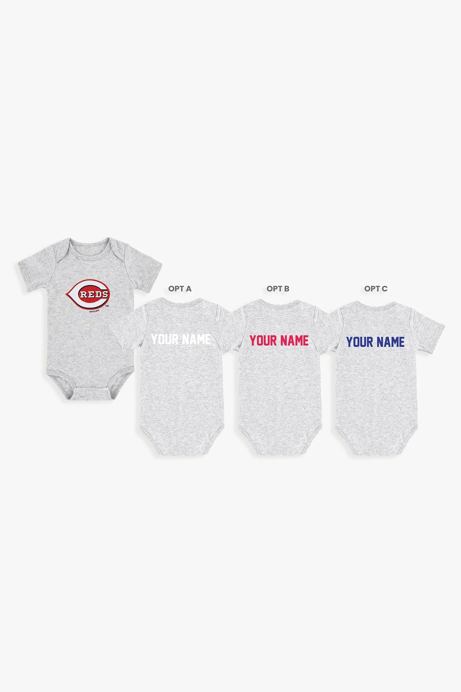 Customizable MLB Baby Onesie Bodysuit in Grey (18-24 Months)
