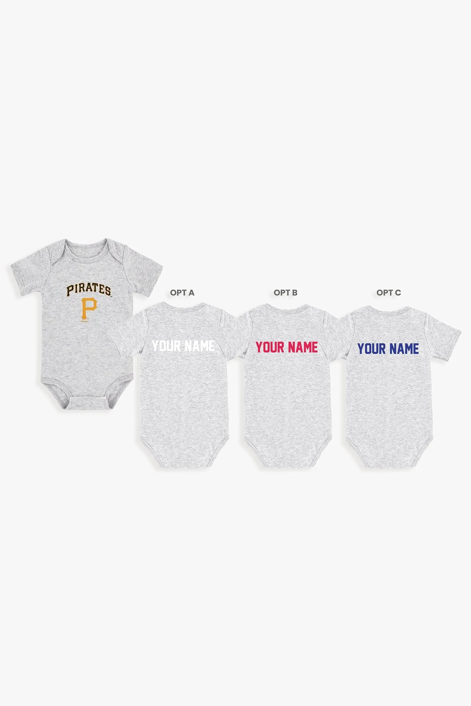 Customizable MLB Baby Onesie Bodysuit in Grey (18-24 Months)