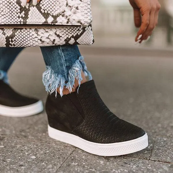 Daily Comfy Wedge Heel Sneakers