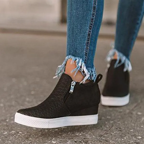 Daily Comfy Wedge Heel Sneakers