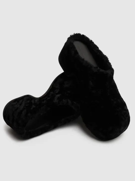 Dries Van Noten   Fur clogs 
