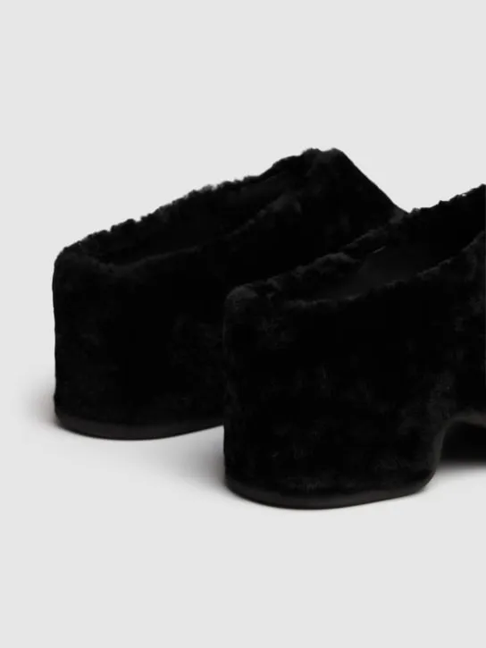 Dries Van Noten   Fur clogs 