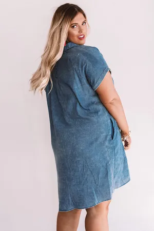 Fresh Start Embroidered Shift Dress Curves