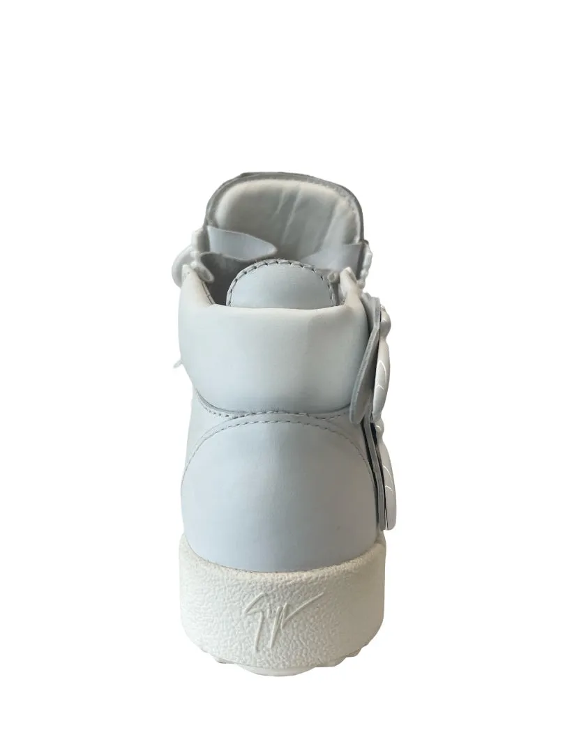 Giuseppe Zanotti White High Top Angel Sneaker. Size: 36