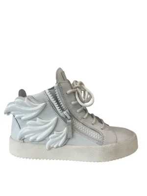 Giuseppe Zanotti White High Top Angel Sneaker. Size: 36