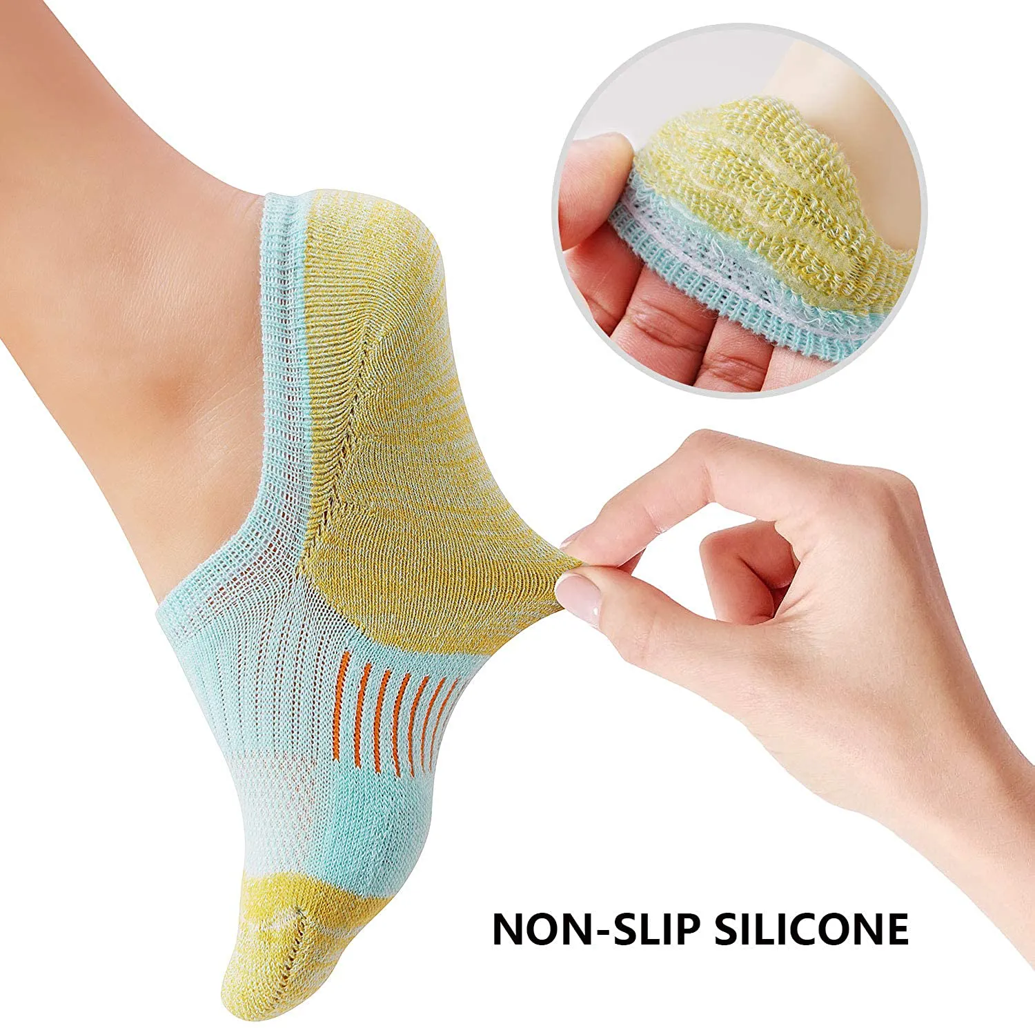 Gonii Womens No Show Socks Athletic Ankle Socks Cushioned Running Low Cut 5-8 Pairs