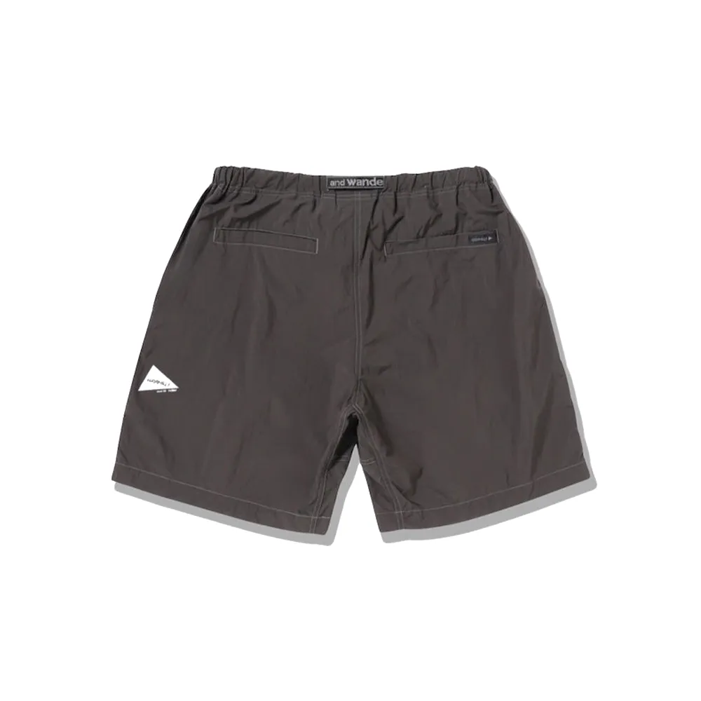 Gramicci x and wander Brushed Nylon Short 'Charcoal'