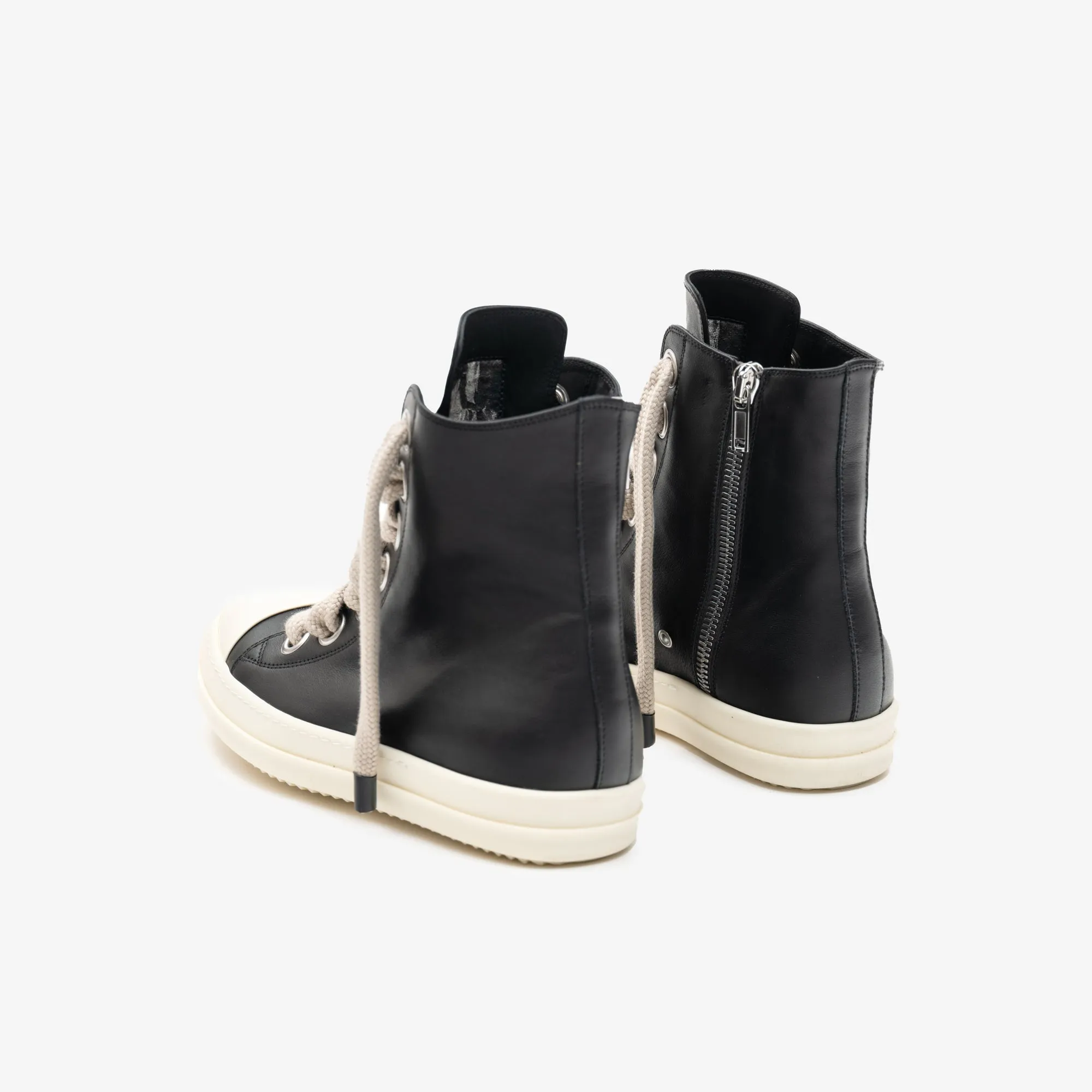 High-Top Jumbolace Leather Sneakers