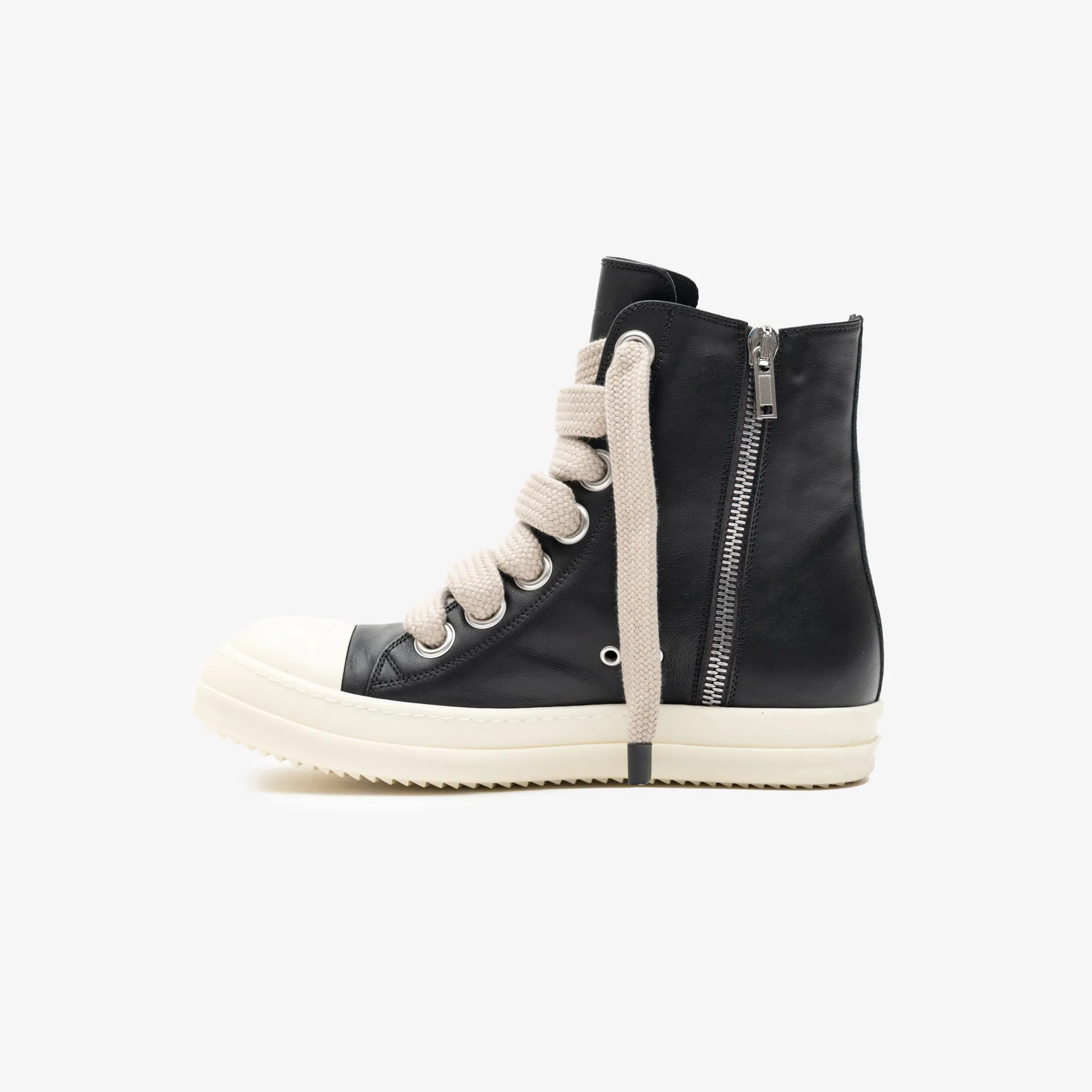 High-Top Jumbolace Leather Sneakers