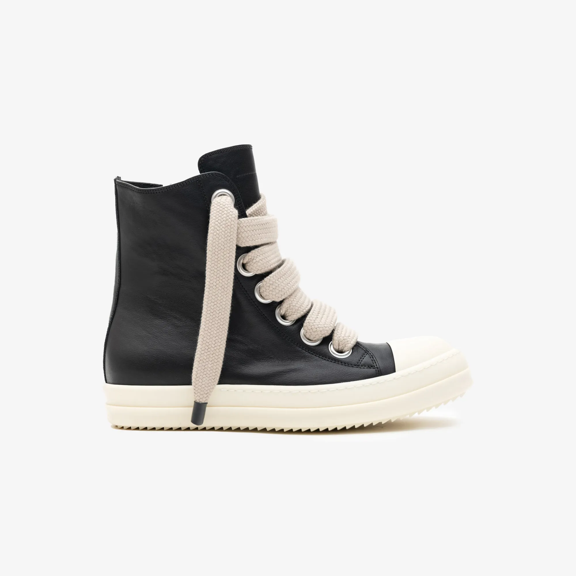 High-Top Jumbolace Leather Sneakers