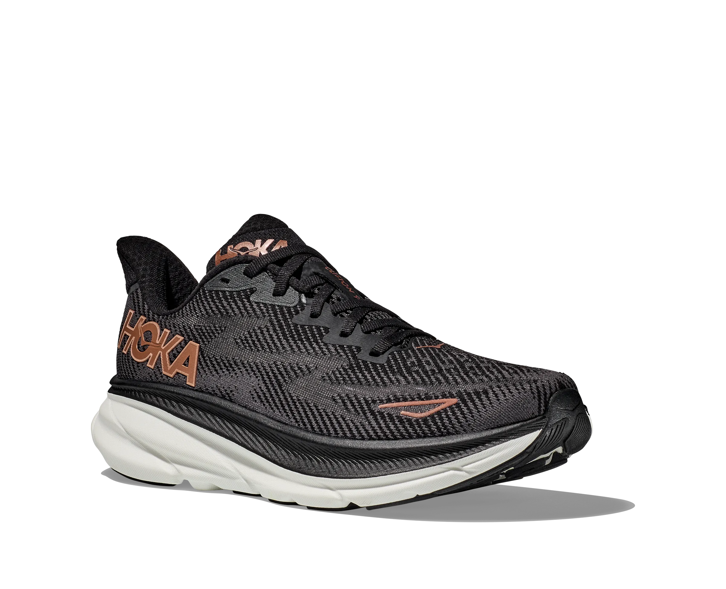 Hoka Womens Clifton 9- Black/Copper (1127896-BCPPR)