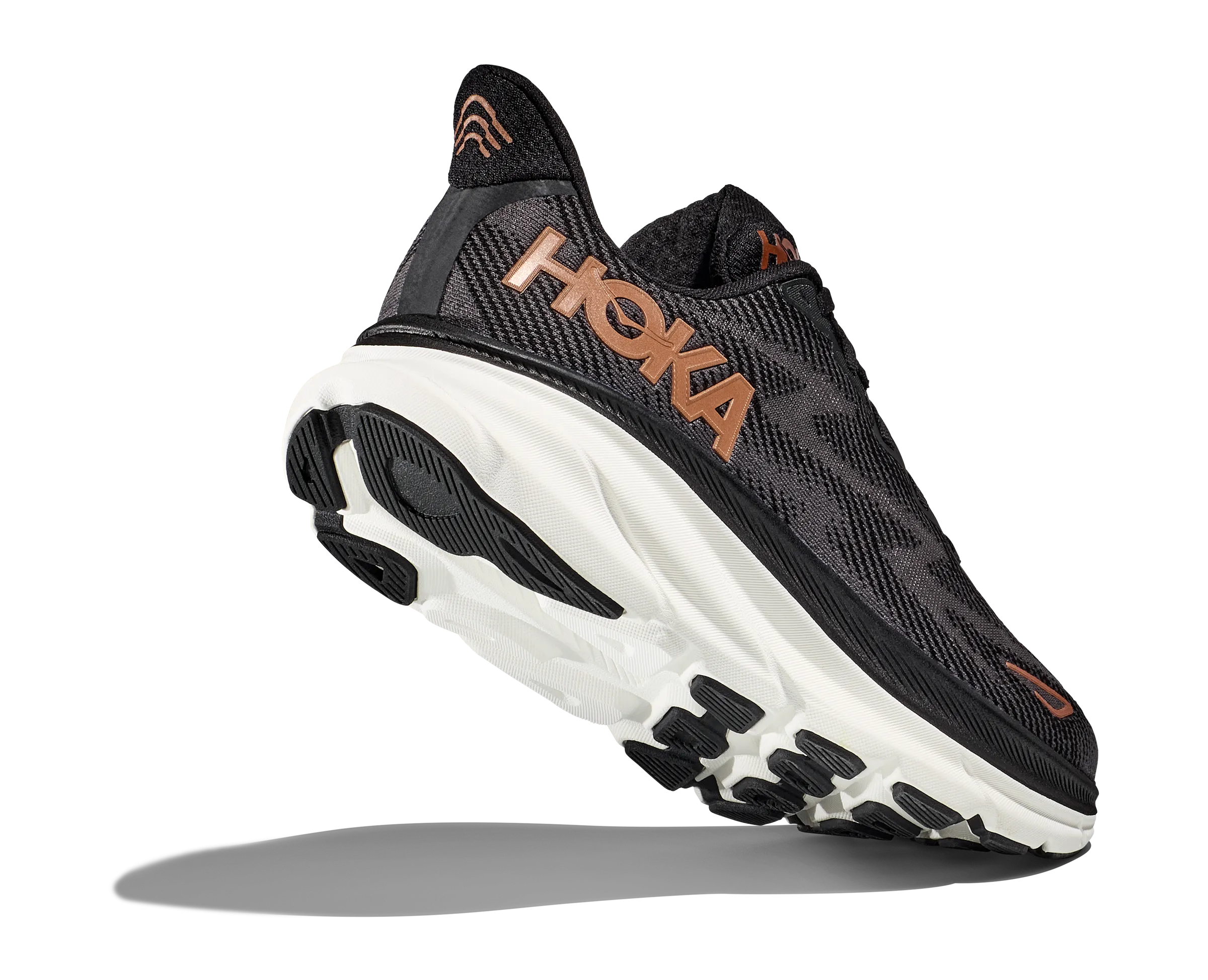 Hoka Womens Clifton 9- Black/Copper (1127896-BCPPR)