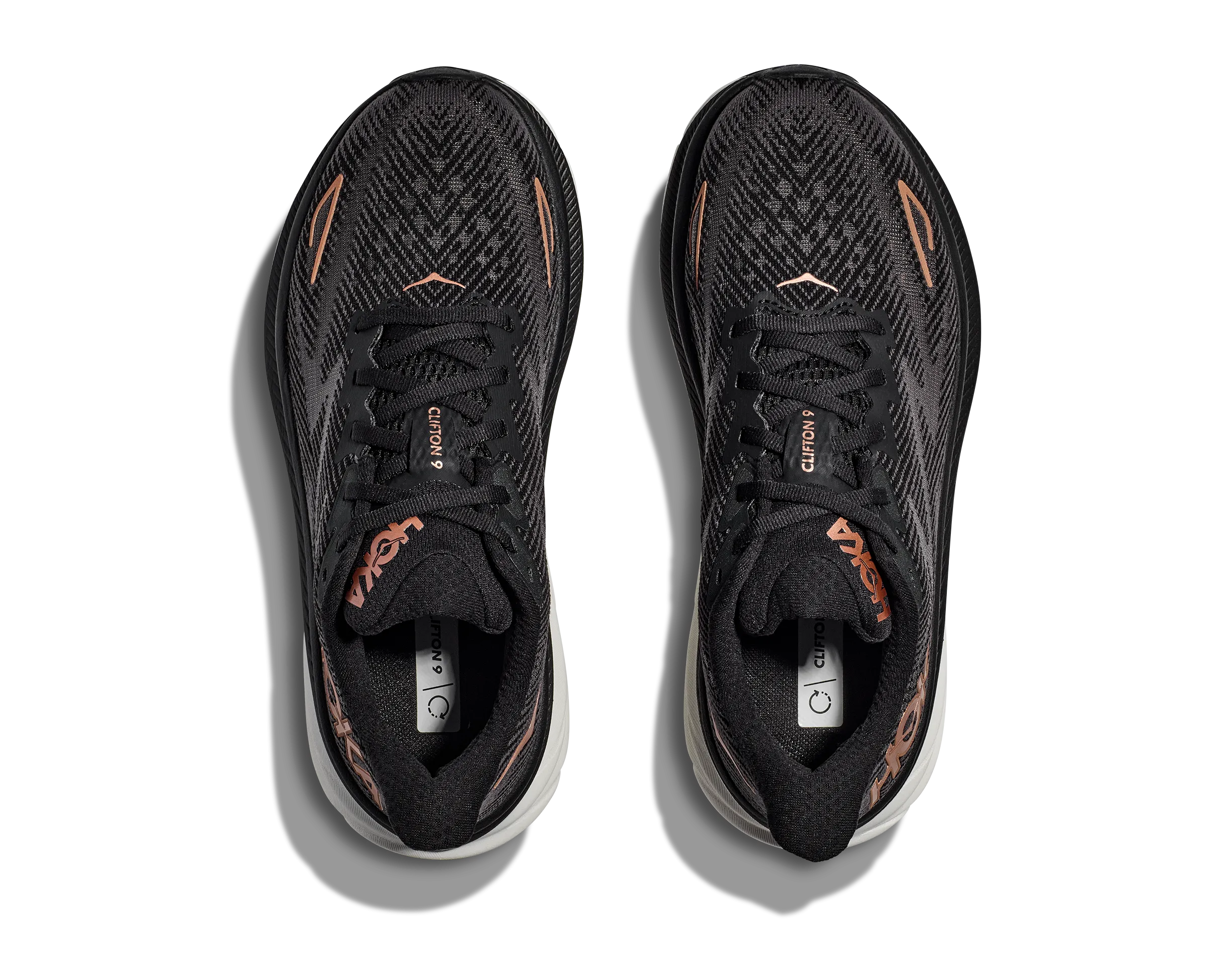 Hoka Womens Clifton 9- Black/Copper (1127896-BCPPR)