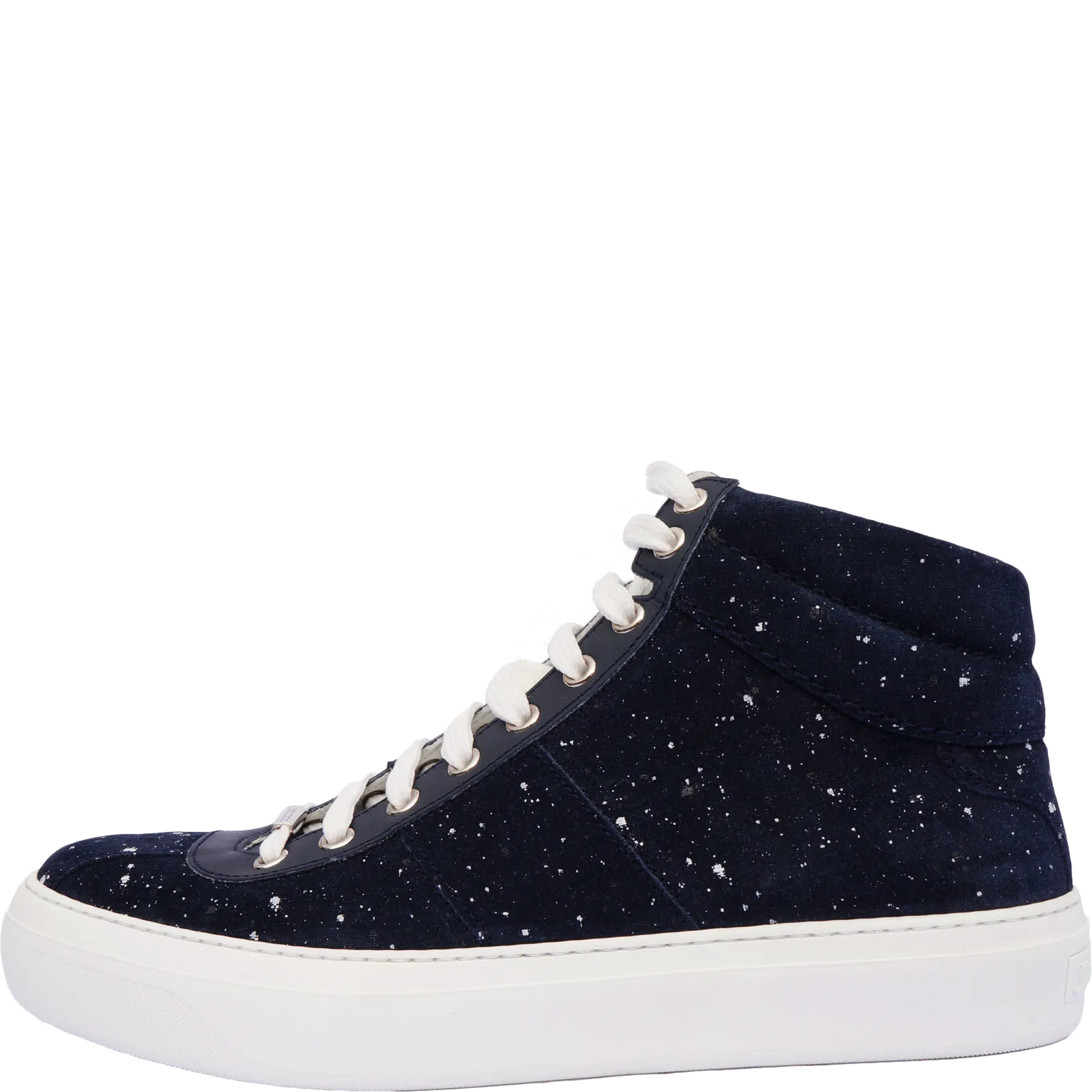 JIMMY CHOO MEN'S SUEDE HIGH TOP SNEAKERS
