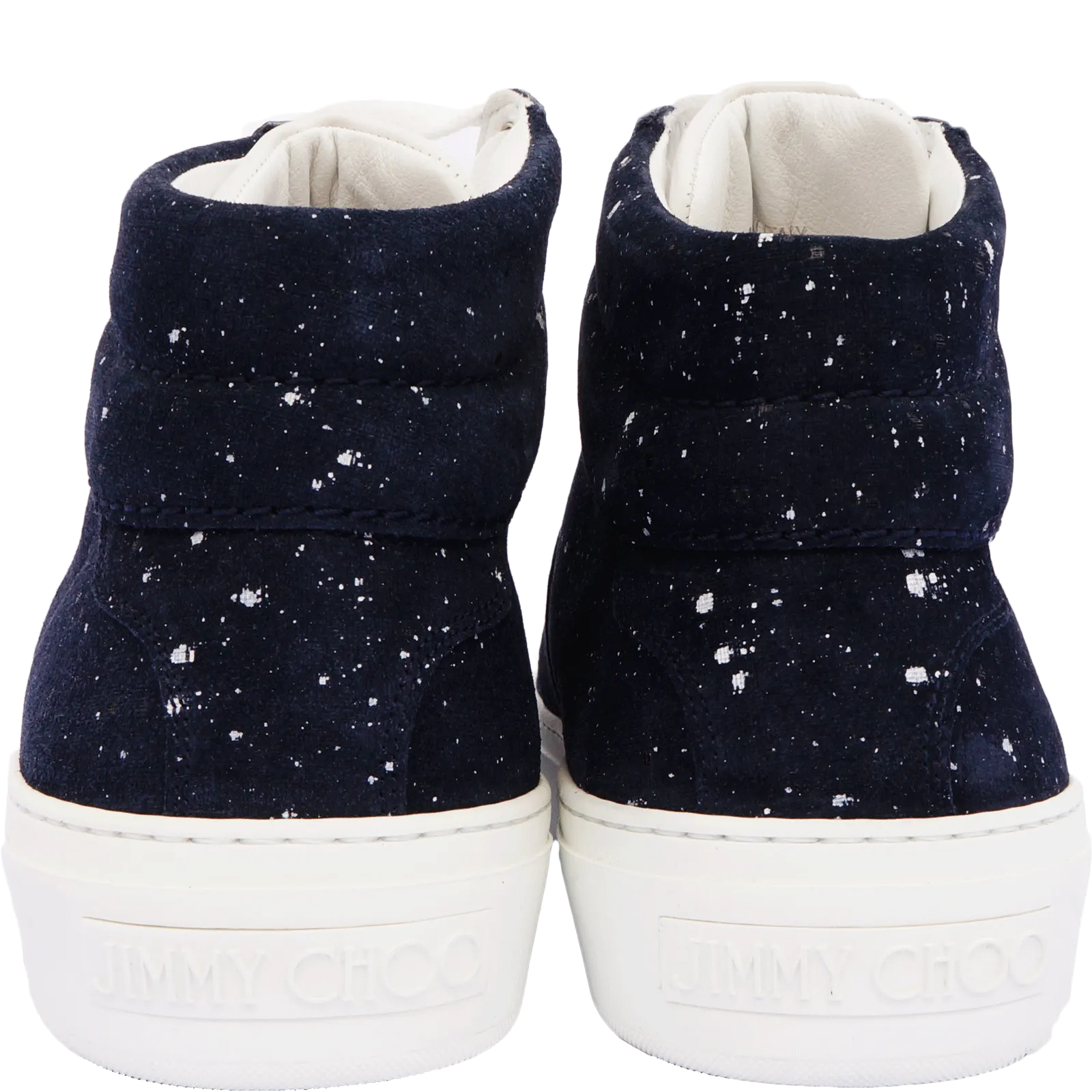 JIMMY CHOO MEN'S SUEDE HIGH TOP SNEAKERS
