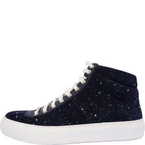 JIMMY CHOO MEN'S SUEDE HIGH TOP SNEAKERS