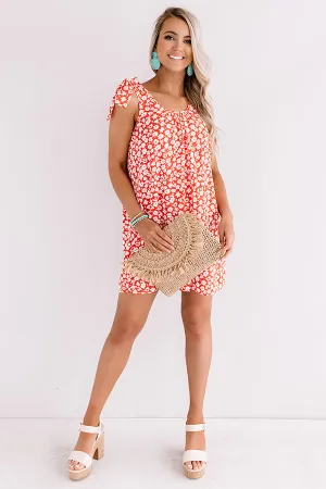 Kauai Cute Shift Dress In Red