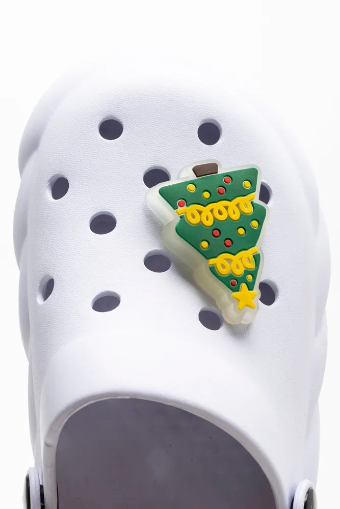 Light Up Christmas Clog White