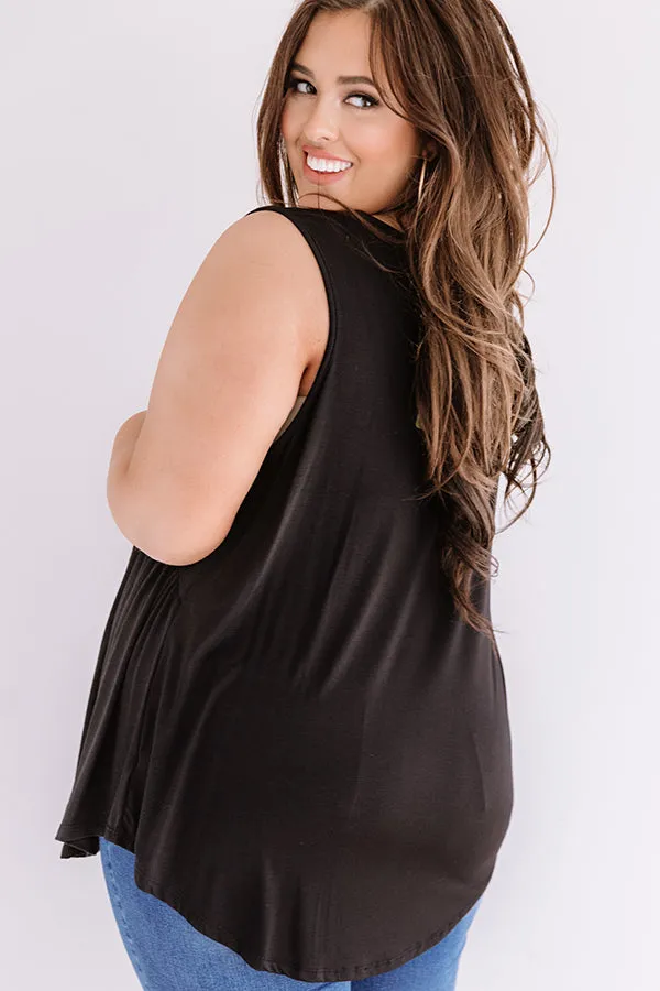 Making Wishes Babydoll Top In Black Curves