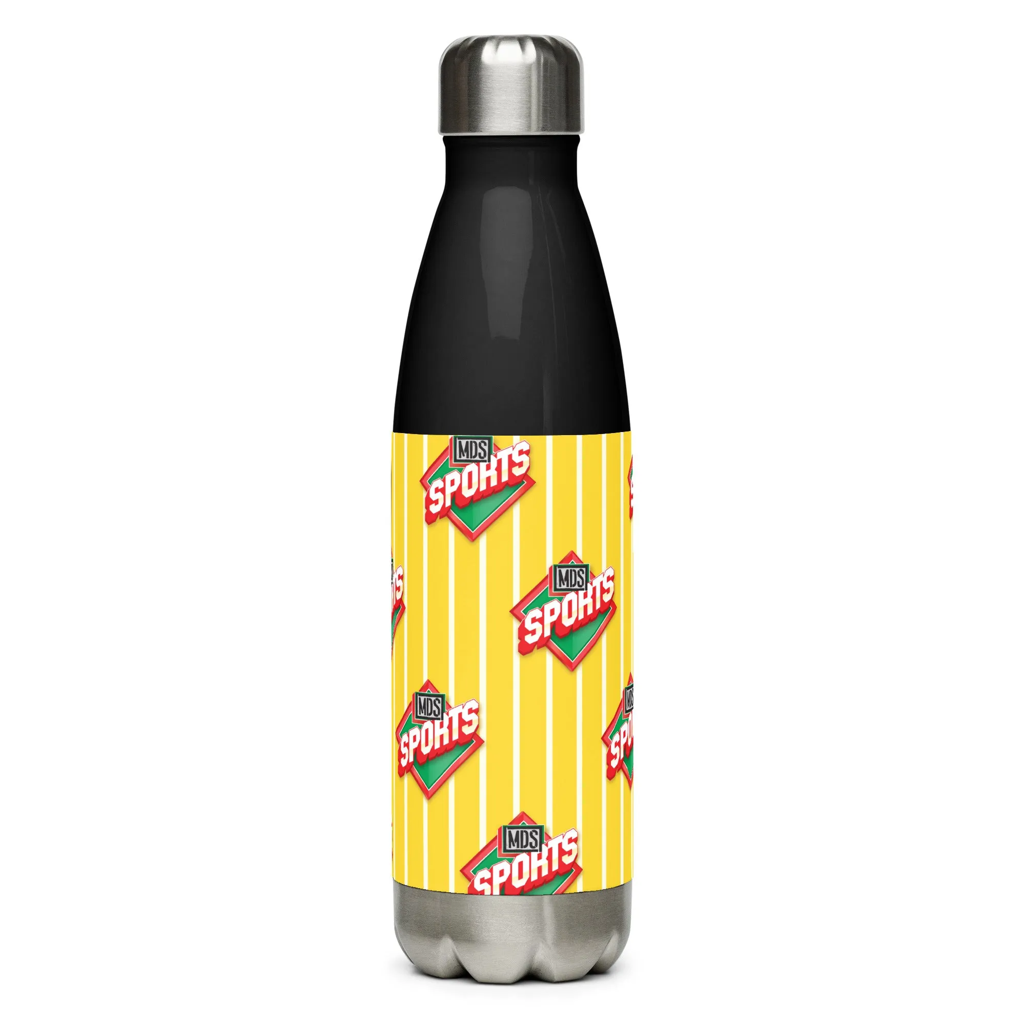 MDS Sports Stainless Steel Water Bottle - Black