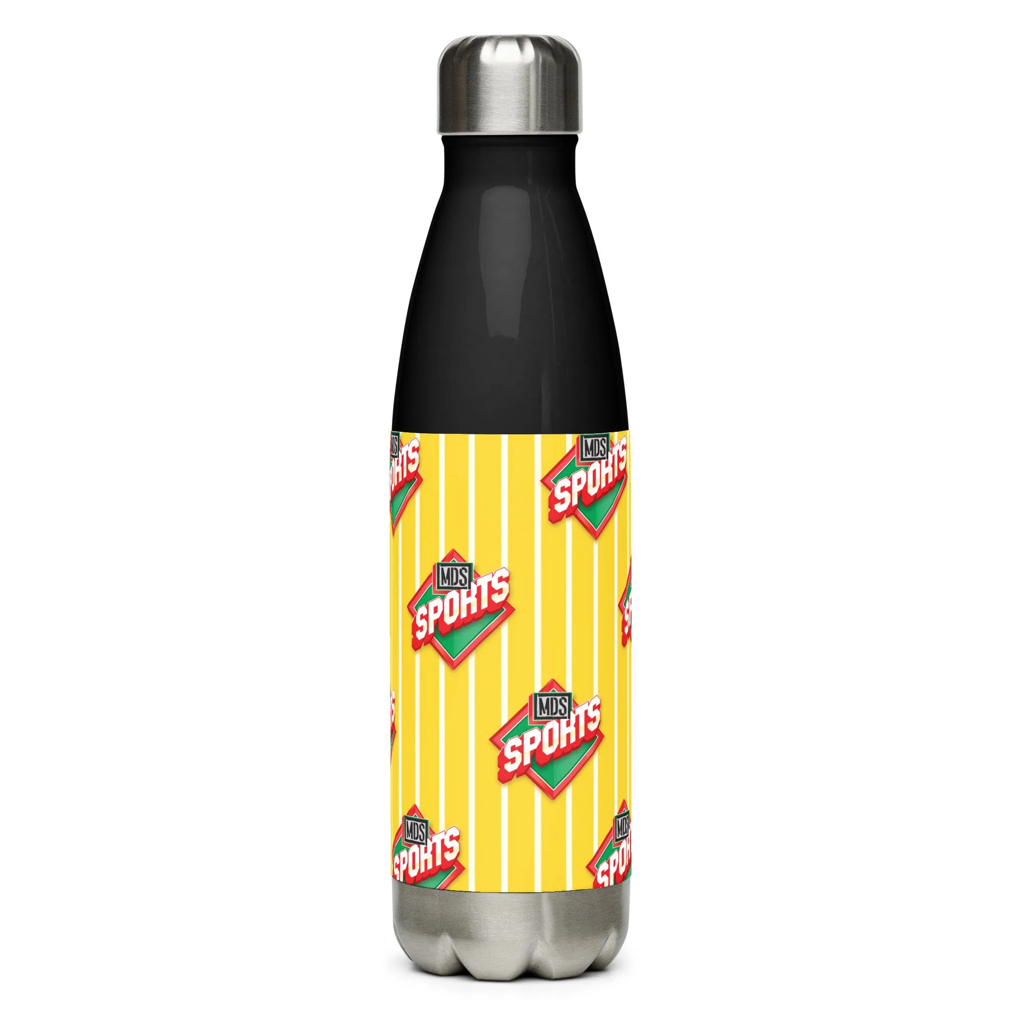 MDS Sports Stainless Steel Water Bottle - Black