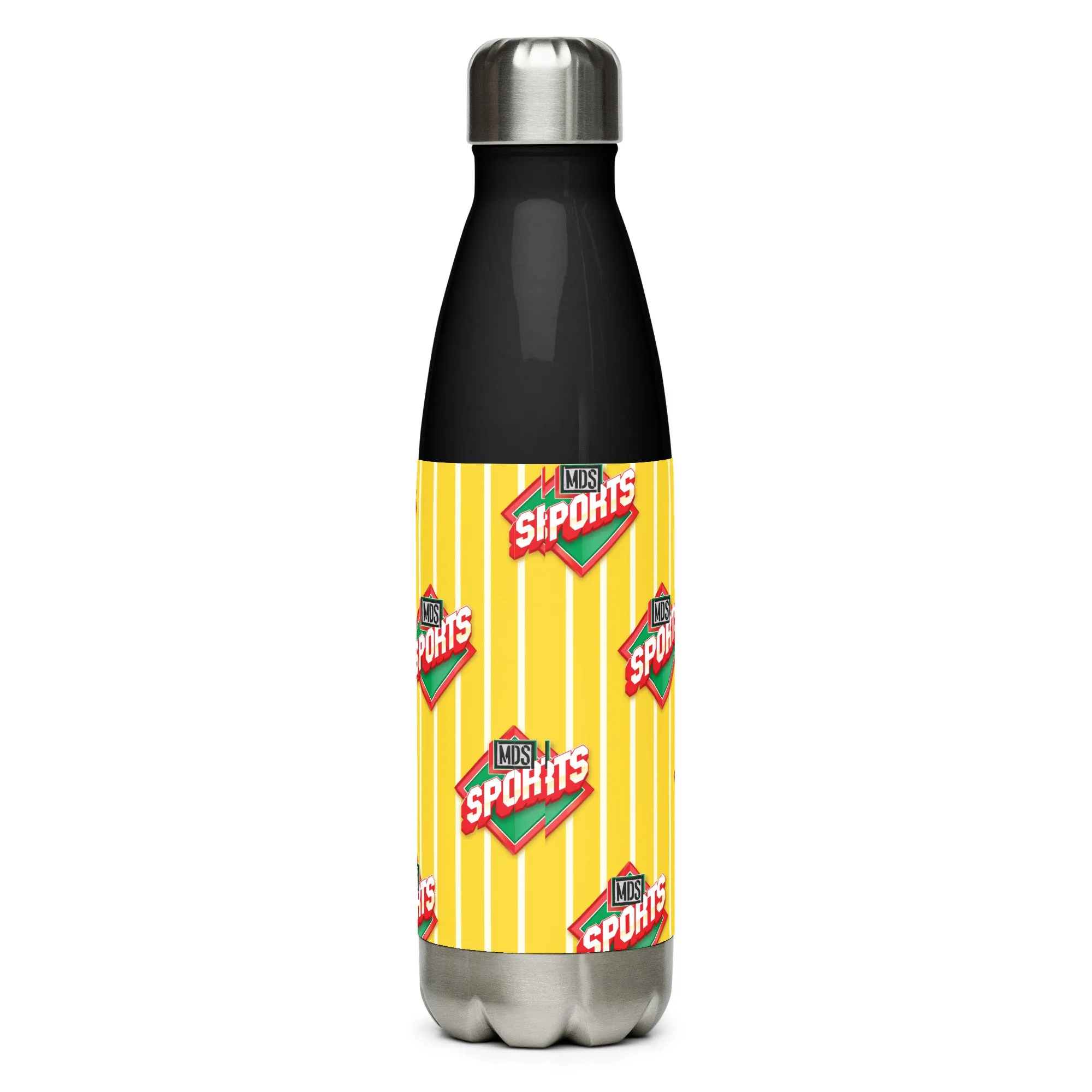 MDS Sports Stainless Steel Water Bottle - Black