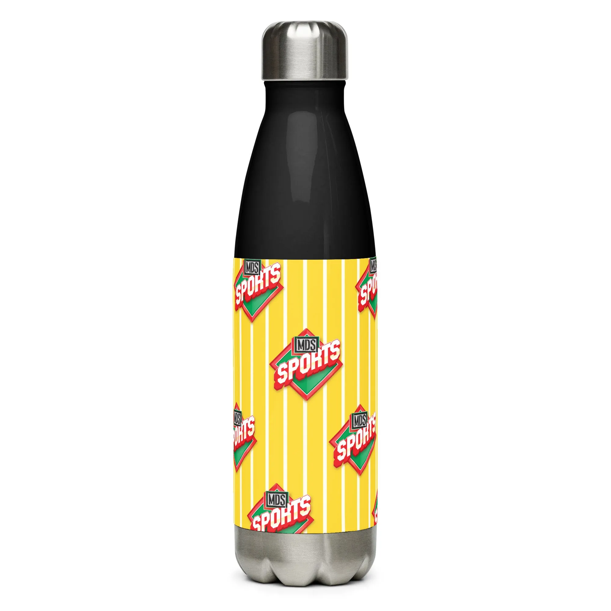 MDS Sports Stainless Steel Water Bottle - Black