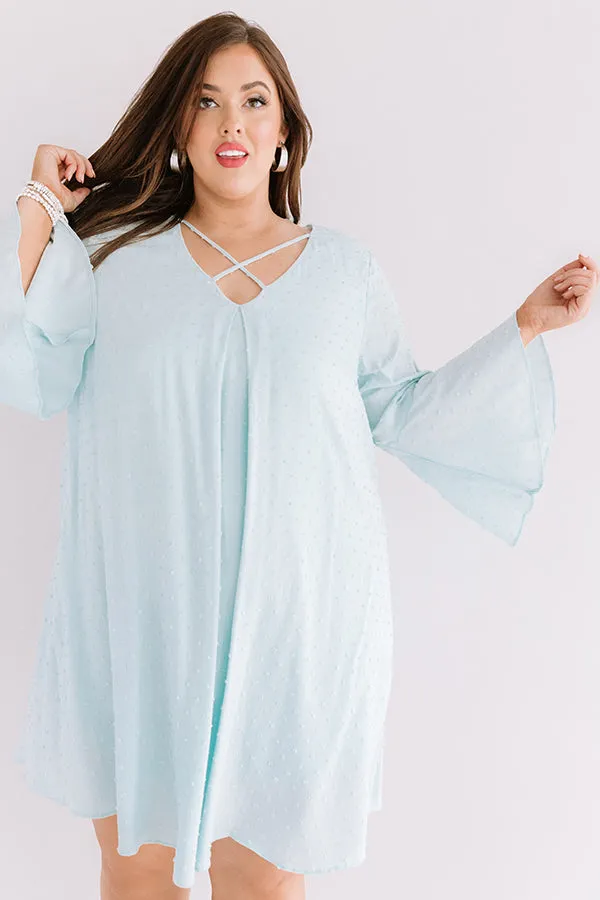 Memory Lane Shift Dress In Mint Curves