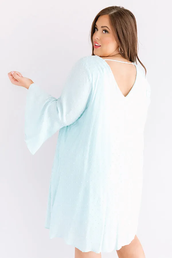 Memory Lane Shift Dress In Mint Curves