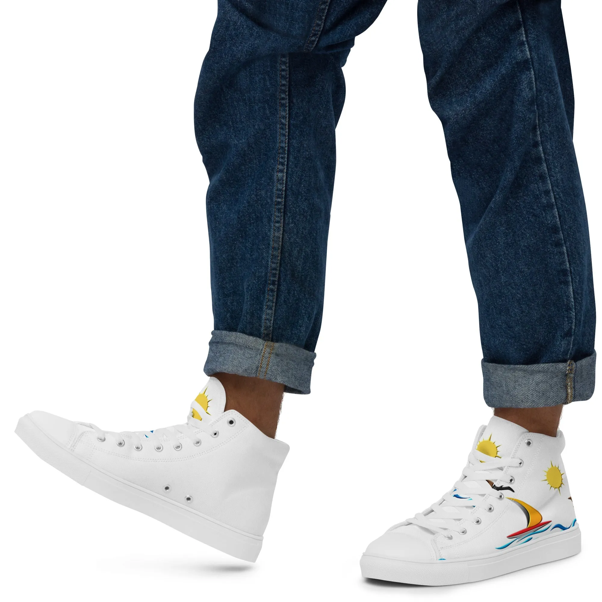 Men’s high top canvas shoes